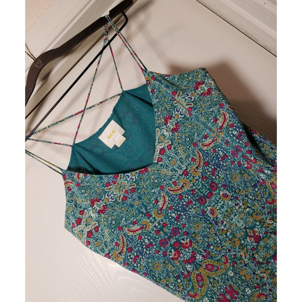 Women's‎ Anthropologie Maeve Strappy Floral Tank Top Size 10 Lined